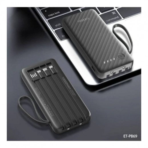 4-in-1 Power Bank – Built-in Lightning 1000MAH
