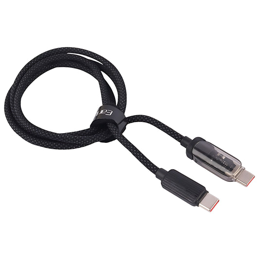 Transparent Fast Charging Cable 100w-c to c
