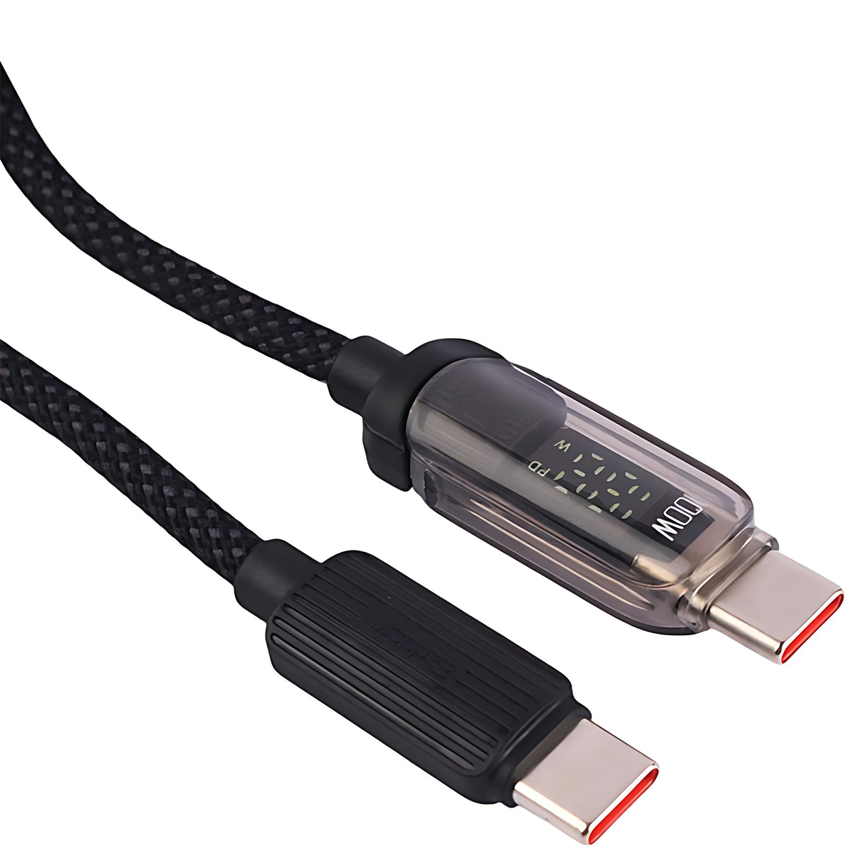 Transparent Fast Charging Cable 100w-c to c
