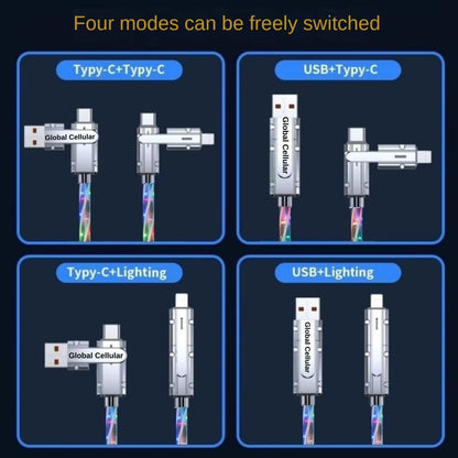 4-in-1 Data & Fast Charging Cable-Compatible With All
