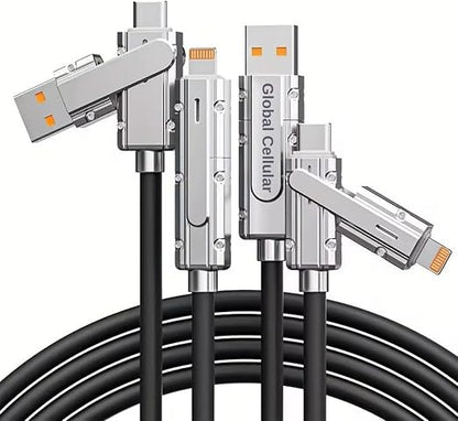 4-in-1 Data & Fast Charging Cable-Compatible With All