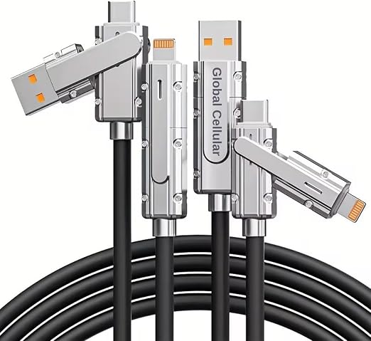 4-in-1 Data & Fast Charging Cable-Compatible With All