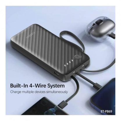 4-in-1 Power Bank – Built-in Lightning 1000MAH